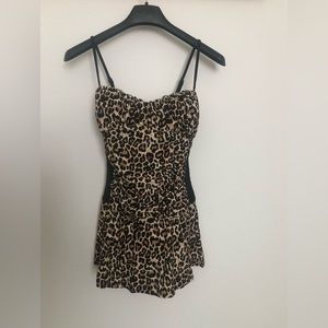 Leopard Print Swim Dress